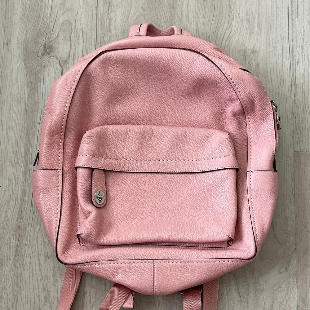 Coach Campus Rose Pink Leather Backpack